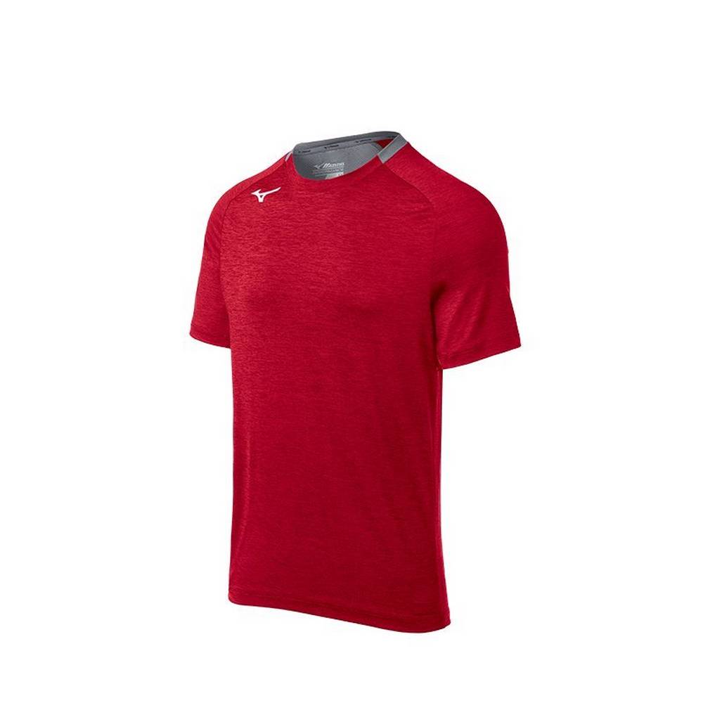 Camisetas Mizuno Alpha Short Sleeve Hombre Rojas España JBSO-54287